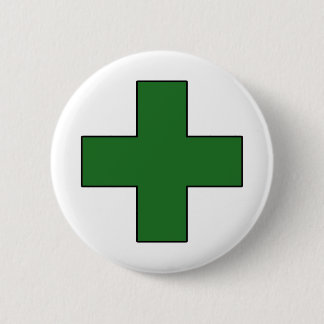 Medical Cross Medical Life Saving Guard Symbol Pinback Button