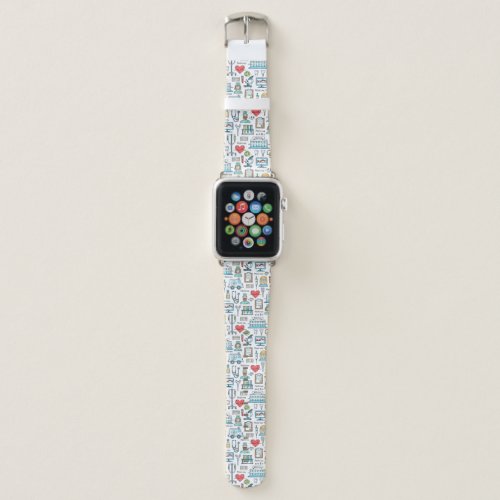 Medical Design Pattern Apple Watch Band