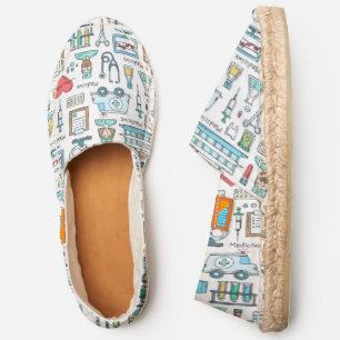 Medical Design Pattern Espadrilles