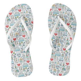 Medical Design Pattern Flip Flops