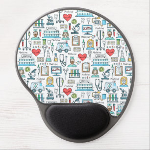 Medical Design Pattern Gel Mouse Pad