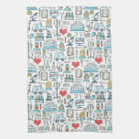 Medical Design Pattern Kitchen Towel