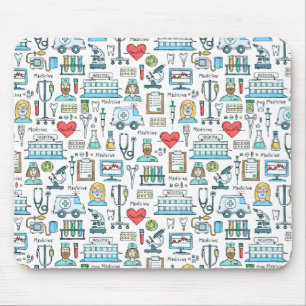 Medical Design Pattern Mouse Pad