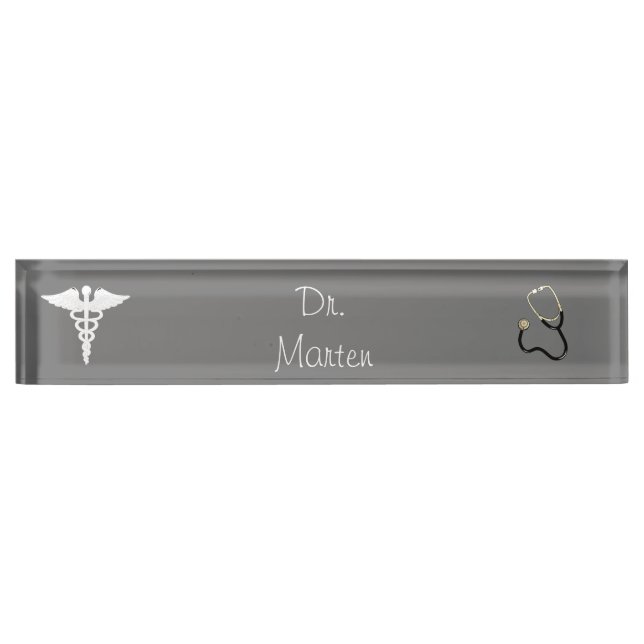 Medical Desk Name Plate (Front)