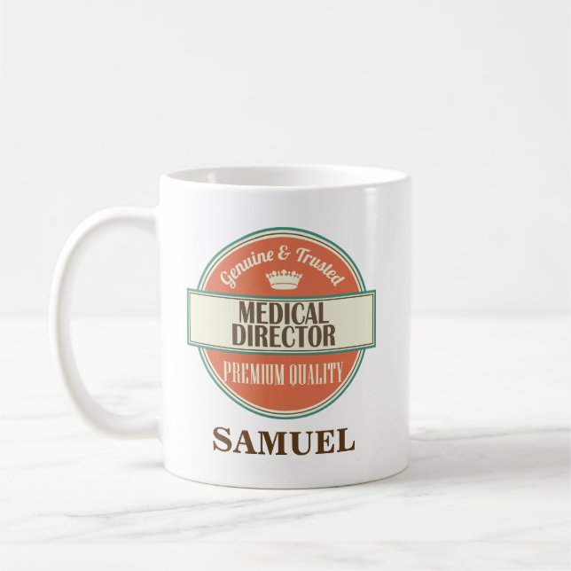 Medical Director Personalized Office Mug Gift (Left)