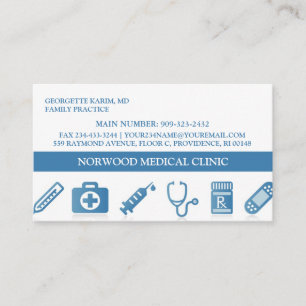 Medical Doctor Appointment Business Card Template