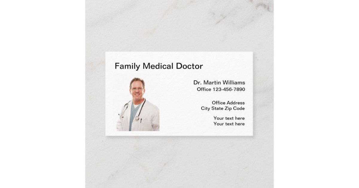 Medical Doctor Appointment Reminder Business Card