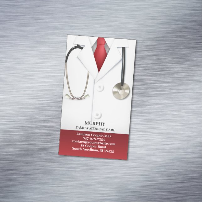 Medical Doctor Business Card Magnet (In Situ)