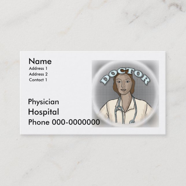 Medical Doctor Caduceus Appointment Card (Front)