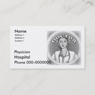 Medical Doctor Caduceus Appointment Card