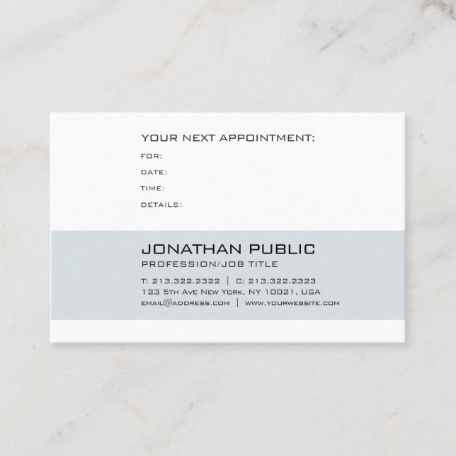 Medical Doctor Dental Dentist Appointment Reminder (Front)