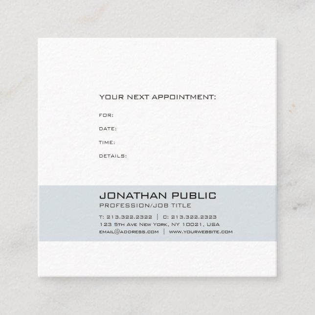 Medical Doctor Dental Dentist Appointment Reminder (Front)