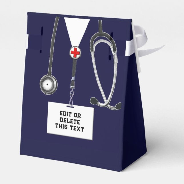 Medical Doctor Favor Boxes (Back Side)