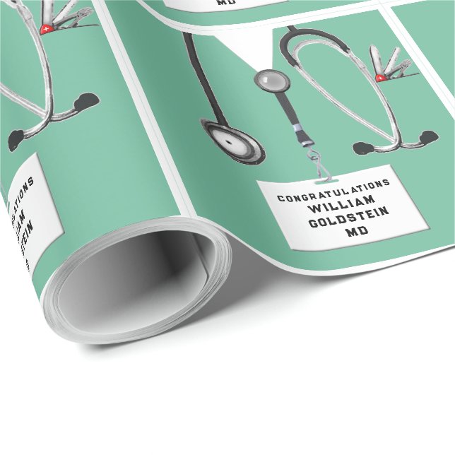 Medical Doctor Gift Wrapping Paper (Roll Corner)