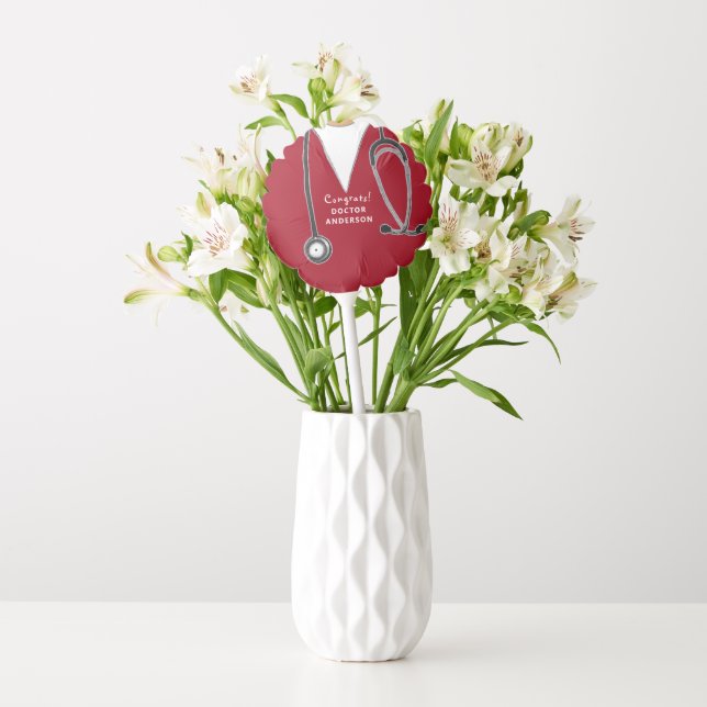 Medical Doctor Graduation Balloon (Vase)