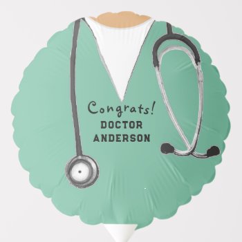 Medical Doctor Graduation Balloon by partygames at Zazzle