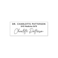 Medical Doctor Health Professional Signature Name Self inking Stamp