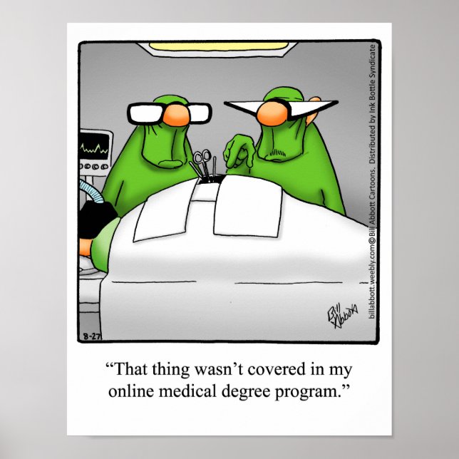 Medical/Doctor Humor Poster Gift (Front)