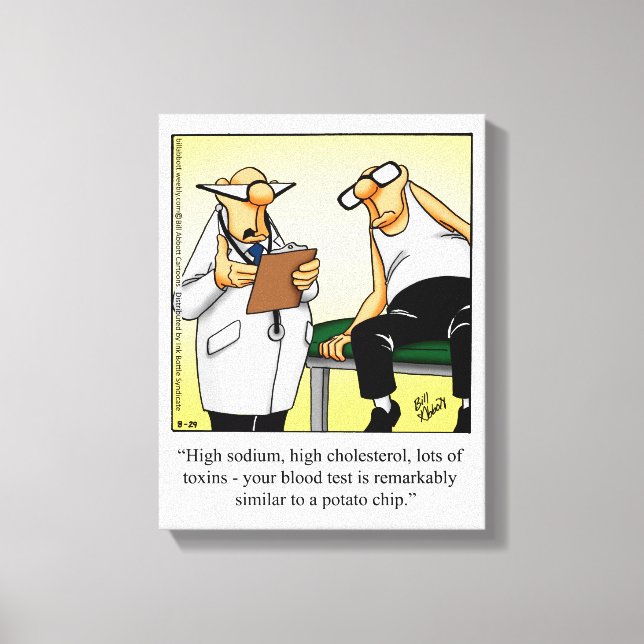 Medical/Doctor Humor Wrapped Canvas Gift (Front)