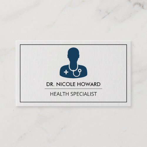 Medical Doctor Logo  Physician Business Card