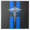 Medical Doctor MD Caduceus Carbon Fiber Stripes