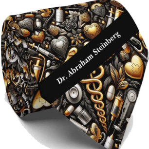 Medical Doctor Neck Tie   Health Professional Tie