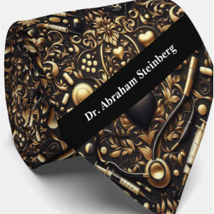 Medical Doctor Neck Tie   Health Professional Tie