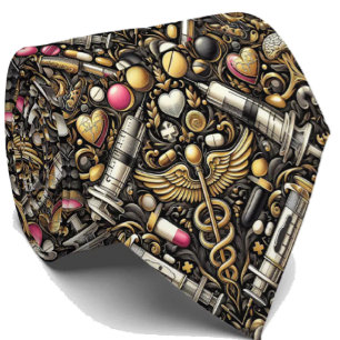 Medical Doctor Neck Tie   Health Professional Tie