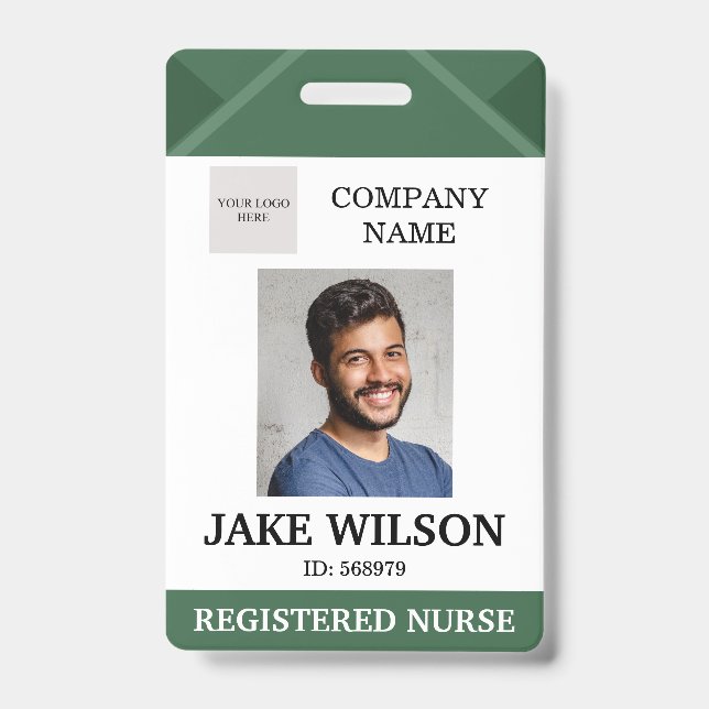 Medical Doctor Nurse Aged Care Security Photo ID Badge (Front)