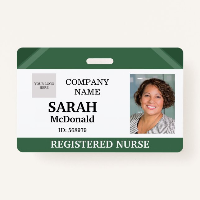 Medical Doctor Nurse Aged Care Security Photo ID Badge (Front)