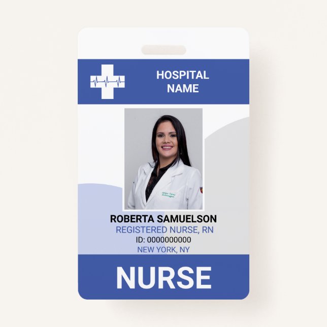 MEDICAL DOCTOR NURSE Emergency Health Care Badge (Front)