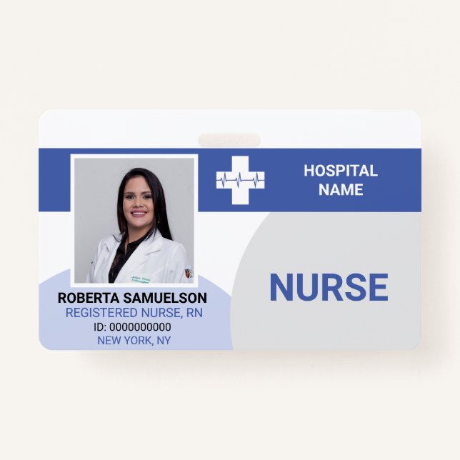 MEDICAL DOCTOR NURSE Emergency Health Care Badge (Front)