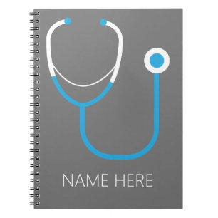 Medical Doctor Nurse Stethoscope Name Notebook