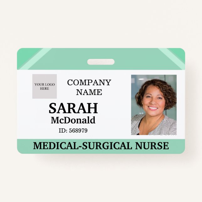 Medical Doctor Nursing Aged Care Security Photo ID Badge (Front)