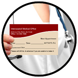 Medical Doctor Office Appointment Cards