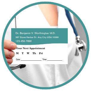 Medical Doctor Office Appointment Cards
