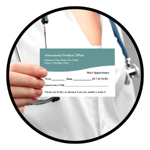 Medical Doctor Office Appointment Reminders Card