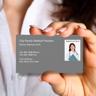 Medical Doctor Office Photo Business Cards