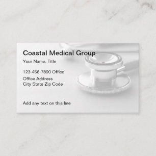 Medical Doctor Office Stethoscope Business Cards