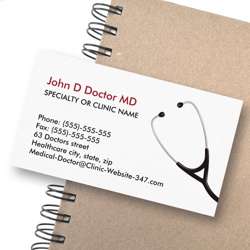 Medical doctor or healthcare business cards