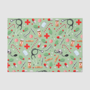 Medical Doctor or Nurse Christmas Holiday Tissue P Tissue Paper