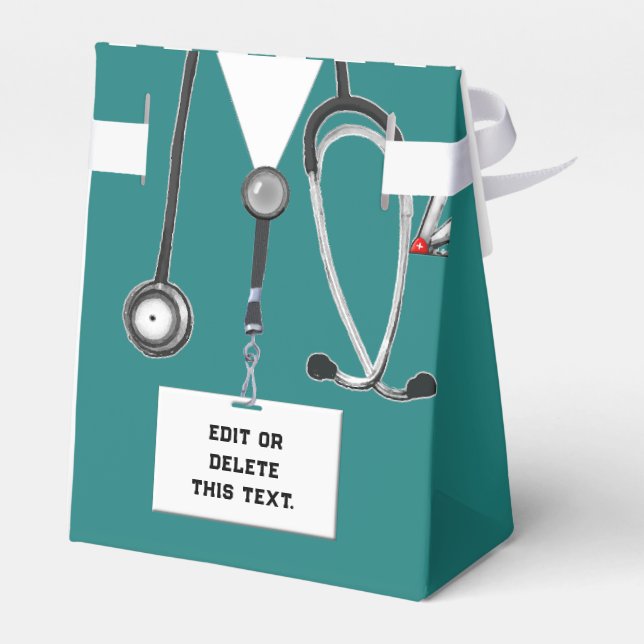 Medical Doctor or Nurse Favor Boxes (Back Side)