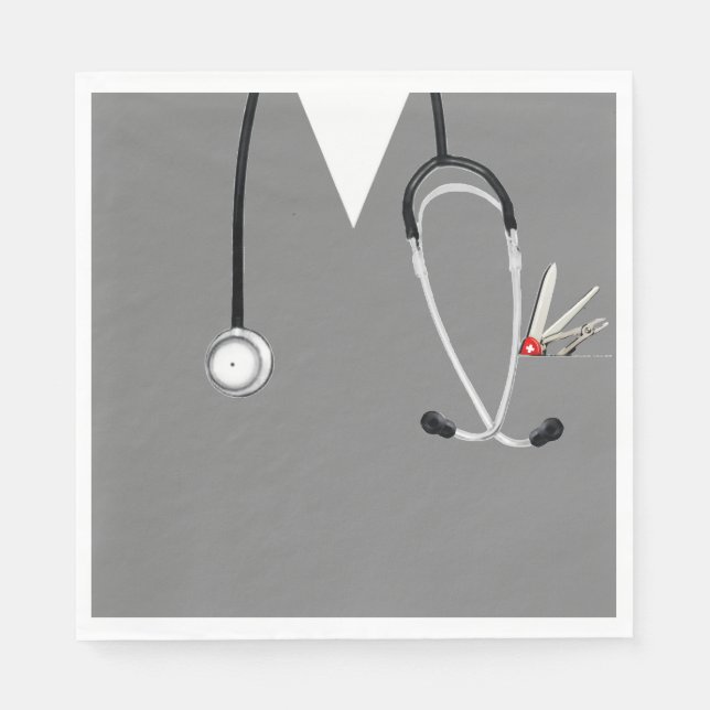 Medical Doctor Party Napkins (Front)
