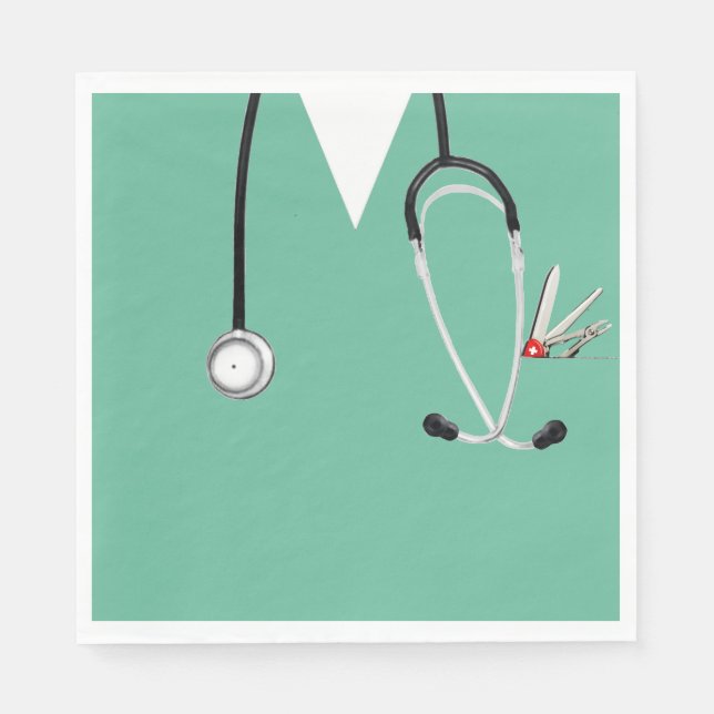 Medical Doctor Party Napkins (Front)