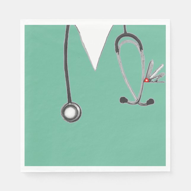 Medical Doctor Party Napkins (Front)