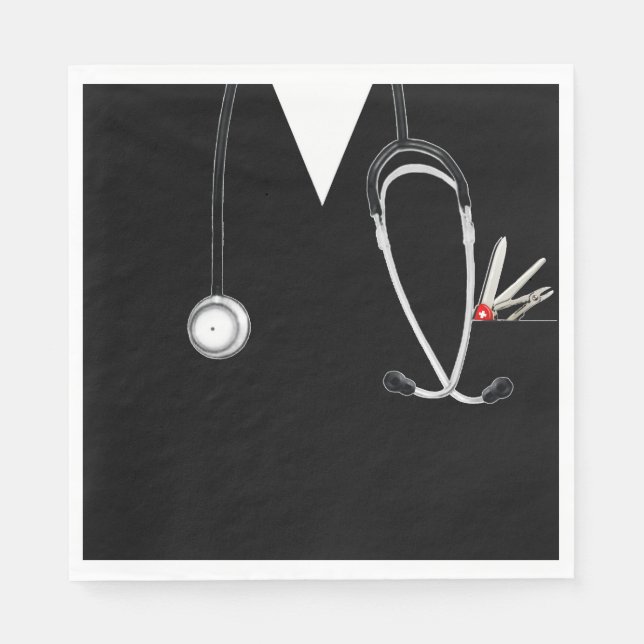 Medical Doctor Party Napkins (Front)