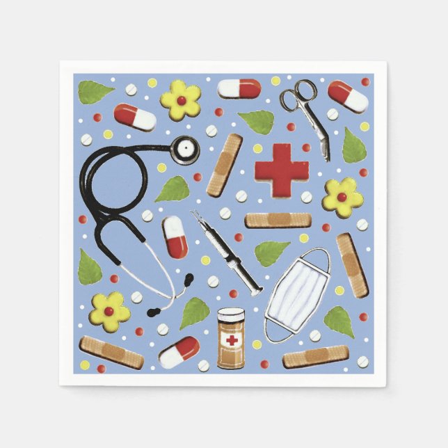 Medical Doctor Party Napkins (Front)