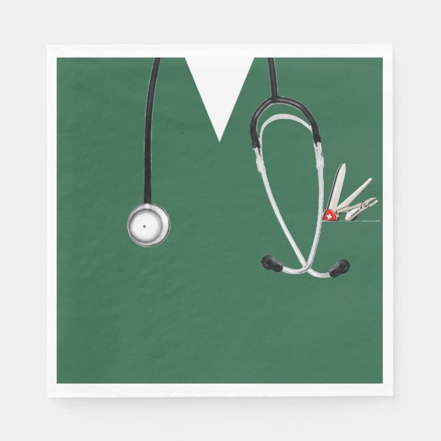 Medical Doctor Party Napkins (Front)