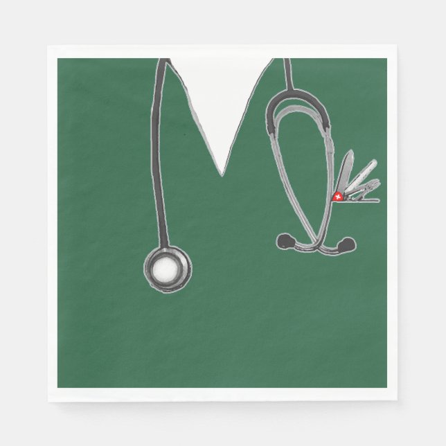 Medical Doctor Party Napkins (Front)