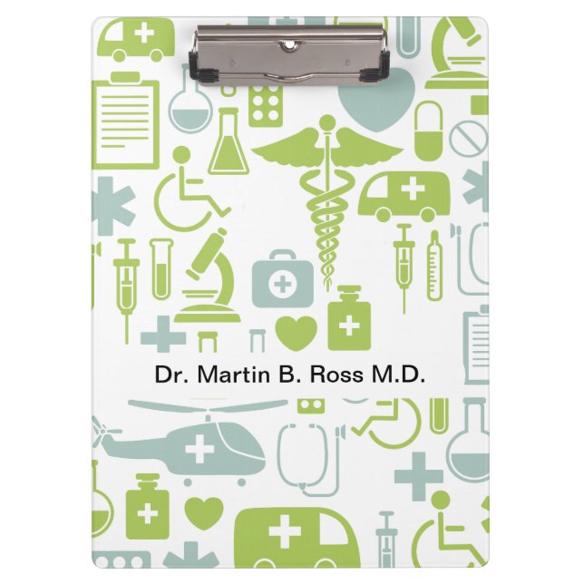 Medical Doctor Personalized Clipboard (Front)
